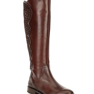 Gianni Bini Embroidered Leather Boots